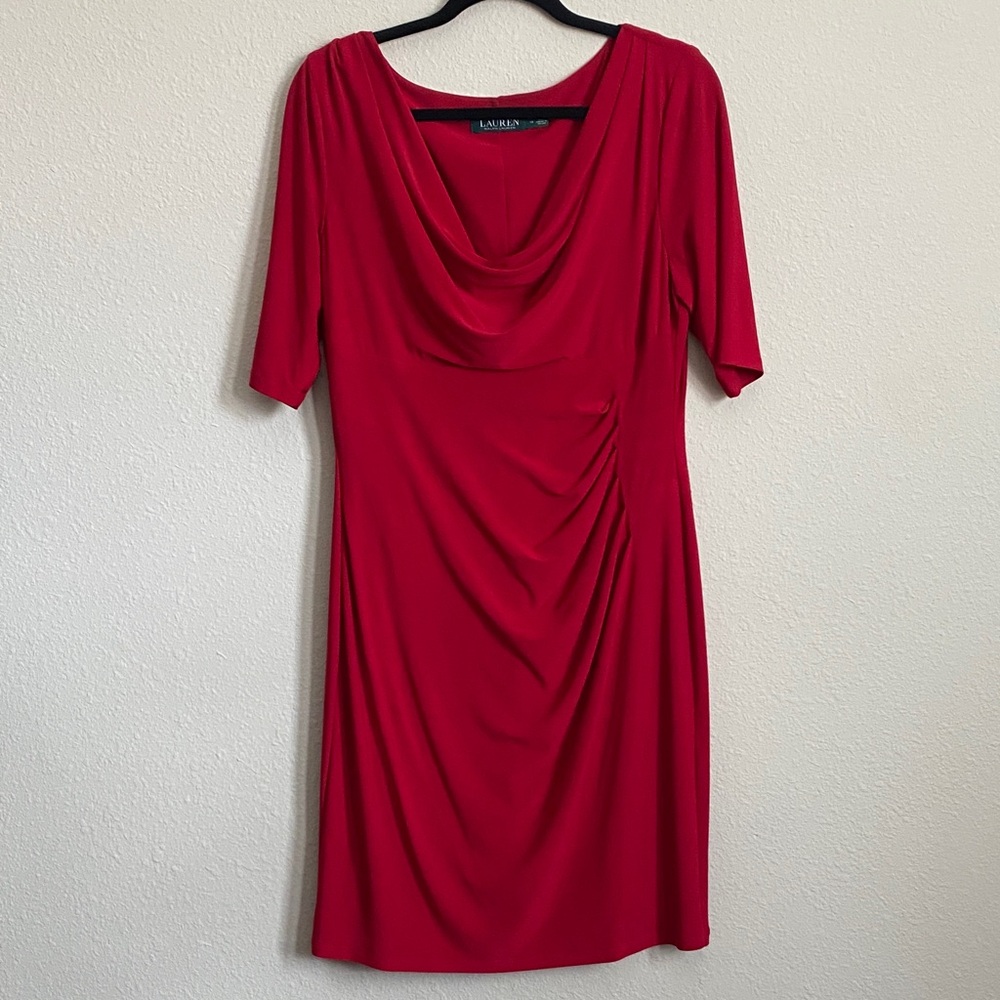 Lauren Ralph Lauren Scarlet Midi Dress